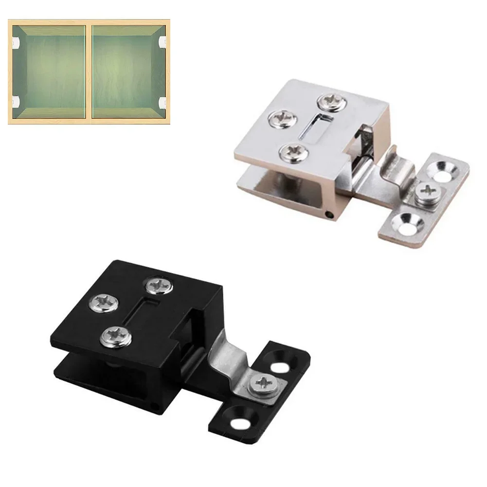 Glass Door Hinge - Clamp Punch Wine Cabinet Glass Hinge