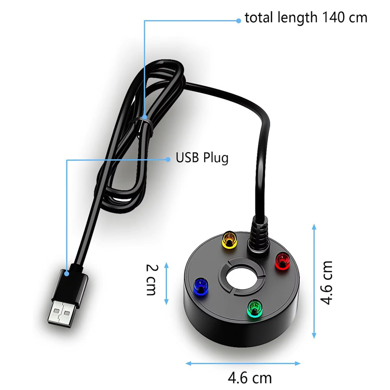 USB 4LED Ultrasonic Mist Maker - Terrarium Fogger Ultrasonic ulasan dan harga