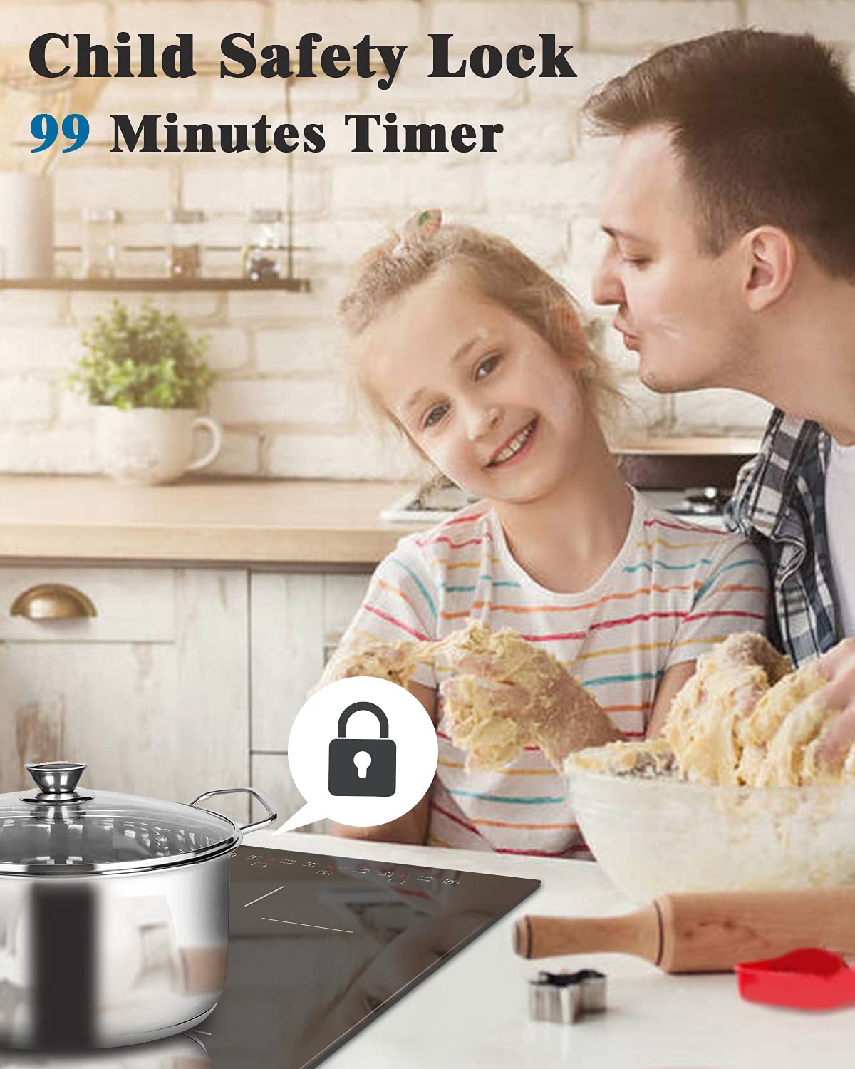 Karinear 12 Inch Induction Coo - Timer Dual Outlet ulasan dan harga