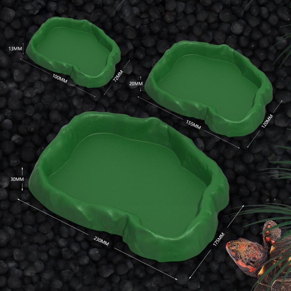 Reptile Feeder Plastic Imitati - Water Dish Reptile ulasan dan harga