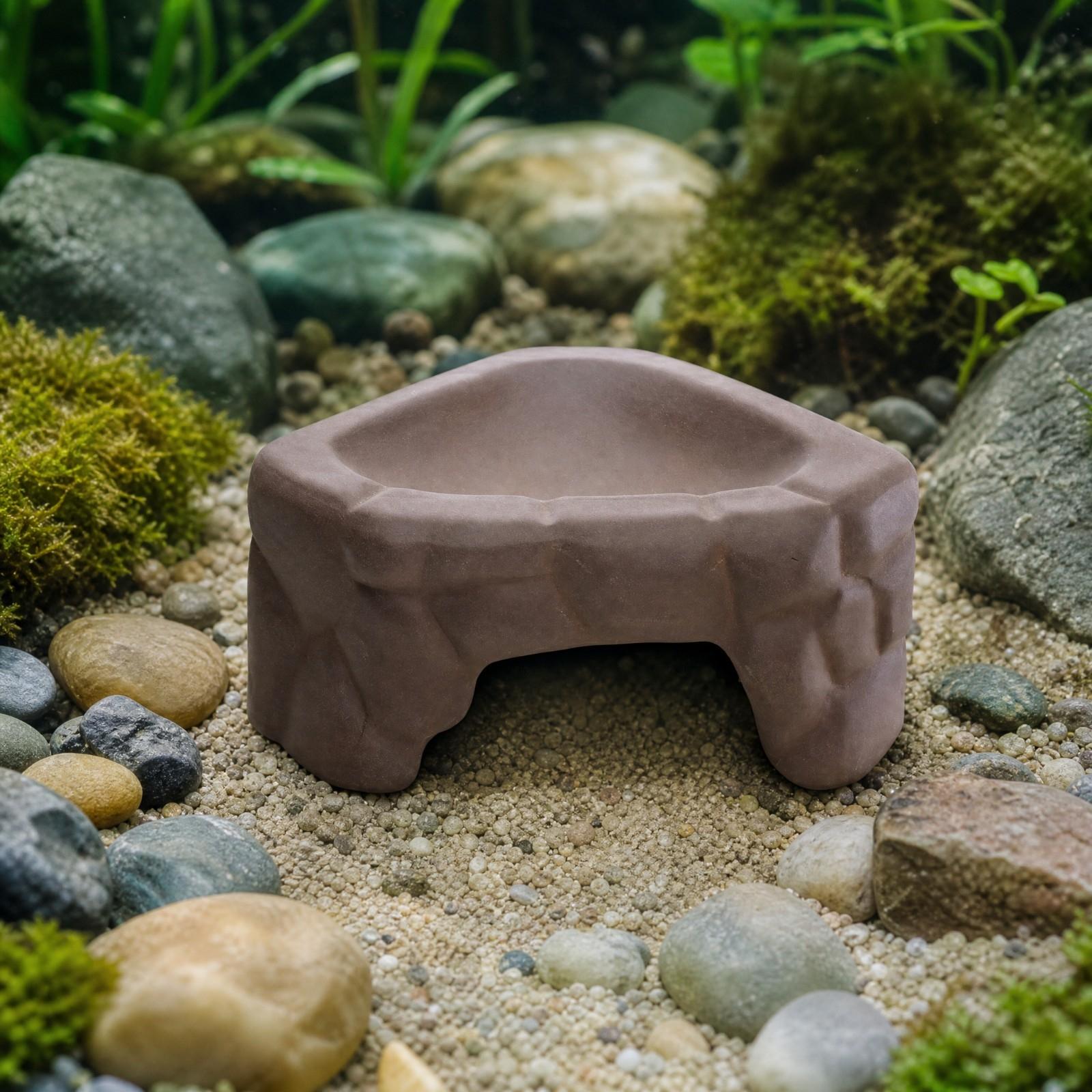 Reptile Feeding Platform Ceram - Hide Cave Ceramic ulasan dan harga